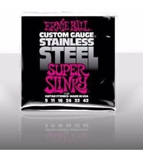 Ernie Ball P02248 Stainless Steel Super Slinky 09-42 Elektro Gitar Teli