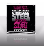 Ernie Ball P02248 Stainless Steel Super Slinky 09-42 Elektro Gitar Teli