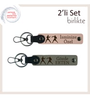 Ring ve Dojo Ruhunu Buluşturan, Boks Temalı, Kişisel Yazılı Anahtarlık, Yavru Ağzı-Kül Gri