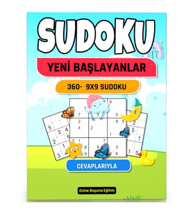 Yeni Başlayanlar İçin 9x9 Sudoku Kitabı (360 Sudoku)