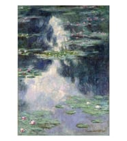 Claude Monet - Nilüferler Tablo Ahşap Poster Dekoratif