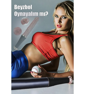 Do it Love - Beyzbol Sopası Görünümlü Realistik Titreşimli İleri Geri Fonksiyonlu Vibratör Dildo - Gizli Görünüm