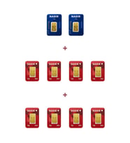 Nadir Gold 24 Ayar 13 Gram Külçe Altın (2 Adet 2,5 Gram Külçe Altın + 8 Adet 1 Gram Külçe Altın )