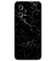 Redmi Note 12 5G Kılıf HD Desen Baskılı Kılıf - Siyah Mermer