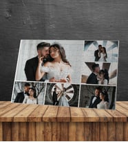 6 Fotoğraflı Kişiye Özel 99 Parça Puzzle Yapboz