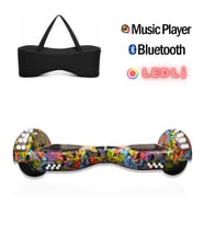 CityMate Elektrikli Kaykay Full Ledli Hoverboard Bluetooth Hoparlörlü 6.5 Inch Çanta Hediyeli D22