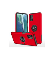 Samsung Galaxy M51 Kılıf Elit Yüzüklü Kapak - Kırmızı