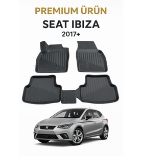 Seat İbiza 2017+ Uyumlu 3D Oto Paspas Premium