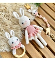 Zeynphobidunyam Amigurumi Pembe Tavşan 3 lü set