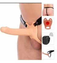 20 Cm Titreşimli Kemer Belden Bağlamalı İçi Boş Inferno Realistik Dildo