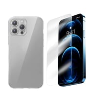 Baseus iPhone 15 Pro Max Corning Serisi Silikon Kılıf + Tempered Ekran Koruyucu Se - SSSSSS7371-1