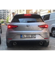 Seat Leon Mk3 Tekli  Sağ Sol Çıkış Difüzör 2017-(Plastik)