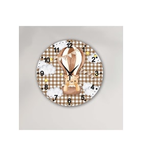 bilge çocuk Tasarımlı Duvar Saati 30 x 30 CM (Karışık)