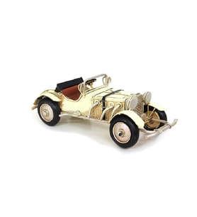 Dekoratif Nostaljik Üstü Açık Metal Araba C0297-M181