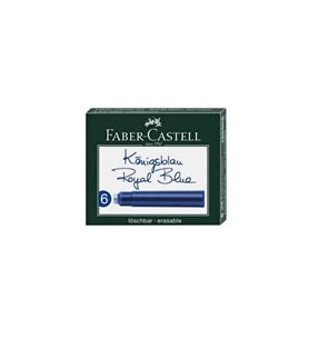 FABER-CASTELL GRİP DOLMA KALEM KARTUŞU MAVİ 6LI (185506)