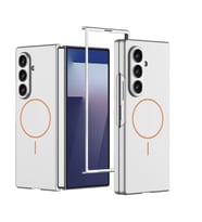 Galaxy Z Fold 7 Kılıf Wireless Şarj Özellikli Kıpta M-safe Ultra İnce Kapak (Gümüş)