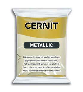 Cernit Metallic Polimer Kil 56 gr 053 RICH GOLD 