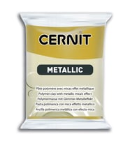 Cernit Metallic Polimer Kil 56 gr 053 RICH GOLD 