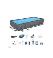 Bestway® APX 365™ 561KG Dikdörtgen Prefabrik Havuz Seti 7,32 m x 3,66 m x 1,32 m BW584