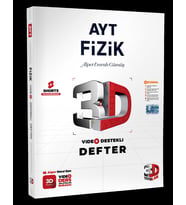 3D Yayınları AYT Fizik Video Destekli Defter