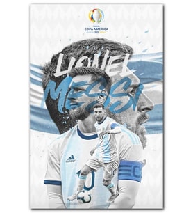Cakatablo Lionel Messi Kupa Amerika 2021 Arjantin Şampiyon MDF Tablo
