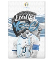 Cakatablo Lionel Messi Kupa Amerika 2021 Arjantin Şampiyon MDF Tablo