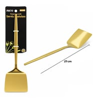 Metal Servis Spatulası - Gold Renk - 27 cm