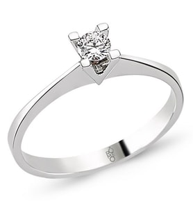Romeo Pırlanta 0.18 Ct Tektaş Yüzük RMY209 (Çok Renkli)
