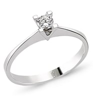 Romeo Pırlanta 0.18 Ct Tektaş Yüzük RMY209 (Çok Renkli)