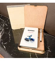 Gümrükçü Ahşap Kutulu Defter Kalem Set