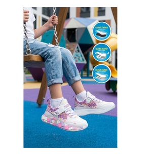 Ruffon 1030 F Lila-Mor Kız Çocuk Spor Ayakkabı