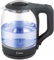 Kiwi KK-3323 1800 ML Cam Işıklı Su Isıtıcı Kettle SİYAH