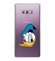 Samsung Galaxy Note 9  Kamera Korumalı Kapak Donald Duck Tasarımlı  Şeffaf  Kılıf