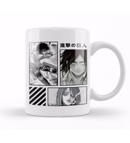 Mikasa And Eren Jaeger Attack On Titan Kupa Bardak Porselen