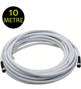 10 metre RG6/U4 Full HD 3D 4K Anten TV Çanak Uydu LNB Kablosu (10mt.F Konnektör Takılı Hazır )