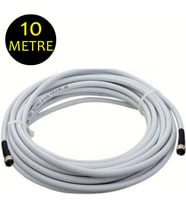 10 metre RG6/U4 Full HD 3D 4K Anten TV Çanak Uydu LNB Kablosu (10mt.F Konnektör Takılı Hazır )