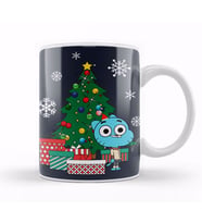 Gumball Watterson Around The Christmas Tree The Amazing World Kupa Bardak Porselen