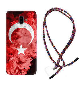 Samsung J6 Plus J7 Prime J7 Pro M20 Kılıf Boyun Asklı Rasta Silikon Şanlı Türk Bayrağı 3 1395