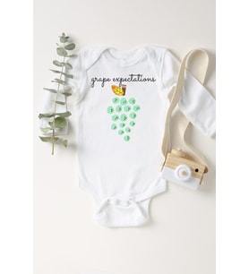 Bebek Beyaz Üzüm Uzun Kollu Çıtçıtlı Body