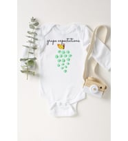 Bebek Beyaz Üzüm Uzun Kollu Çıtçıtlı Body