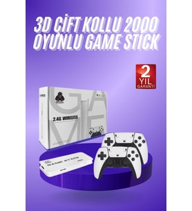3D 4K Hd 2.4G Game Stick 4K Ultra Hd Oyun Konsolu Çift Kollu