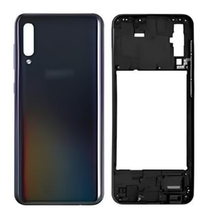 Samsung Galaxy A50 - SM-A505F FULL Kasa Arka Kapak Takım SİYAH