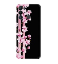 Tecno Pova Neo Kılıf Resimli Desenli Baskılı Silikon Pink Flowers 3 1393