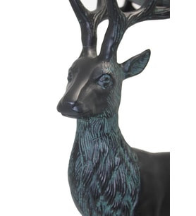 Metal Geyikli Kase 55 Cm Dekoratif Hediyelik