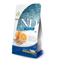 N&D Ocean Tahılsız Ringa Balıklı&Portakallı Kısır Kedi Maması 5 Kg