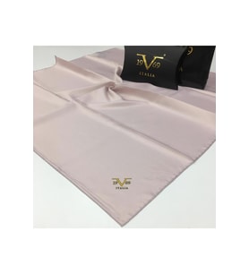 Düz Renk Black Seri Twill Eşarp Eşarp Askısı ile Birlikte 90x90 cm Pudra-90x90