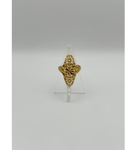 Arnes Jewelry Çelik 22 Ayar Altın Kaplama Ayarlanabilir Yüzük