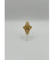 Arnes Jewelry Çelik 22 Ayar Altın Kaplama Ayarlanabilir Yüzük (Gold)