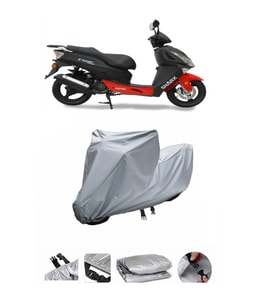 Asya Shark 150  Gri Motosiklet Brandası ARKA ÇANTA UYUMLU DEĞİLDİR