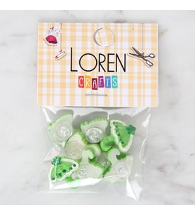 Crafts Yeşil 8'Li Düğme - 3013